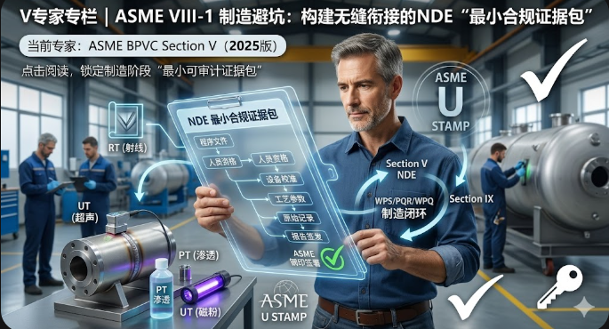 ASME VIII-1制造要点：NDE最小合规证据包的构建