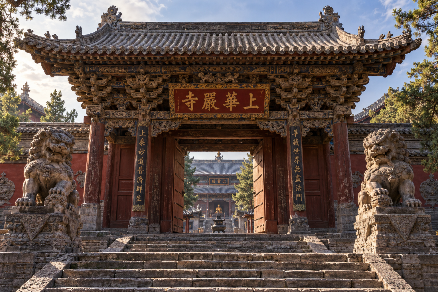 山西大同上华严寺山门建筑艺术与营造法式解析